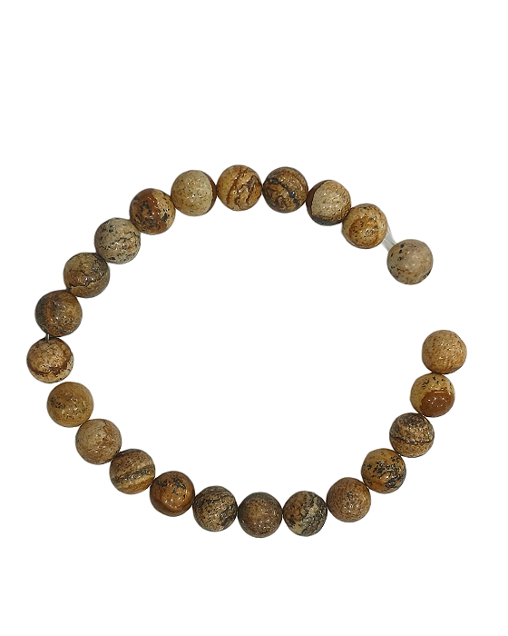 Pedra Natural Jaspe Madeira 8mm