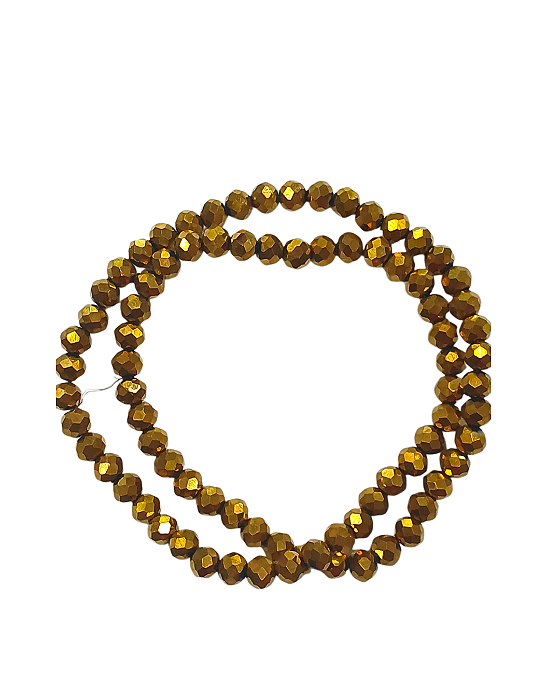 Cristal 6mm Dourado