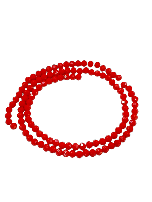 Cristal Vermelho Leitoso 0,4mm