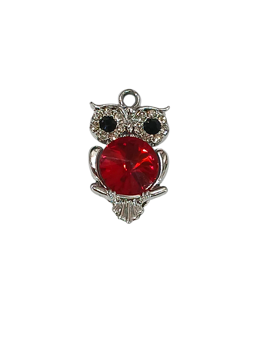 Pingente De Coruja Com Strass