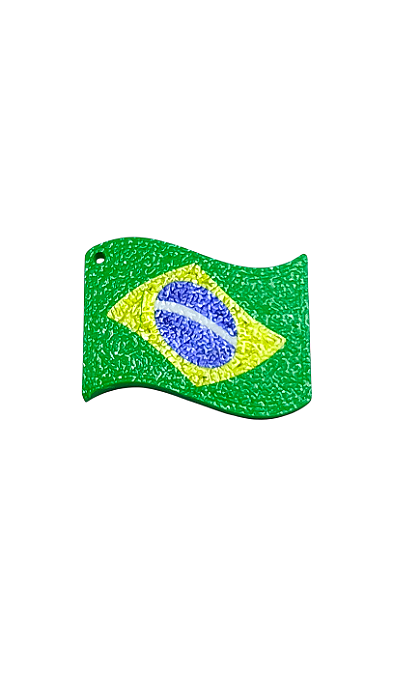 Pingente Do Brasil Acrílico