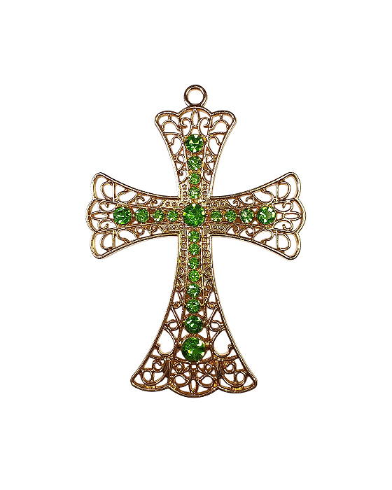 Pingente De Cruz Com Strass