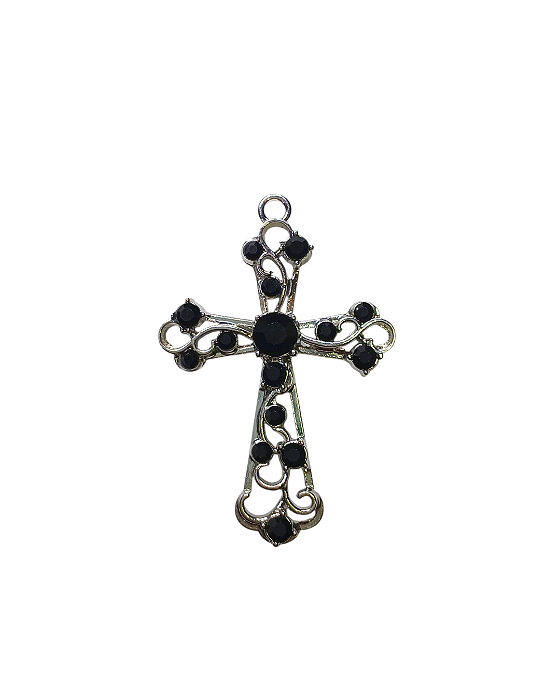 Pingente De Cruz Com Strass