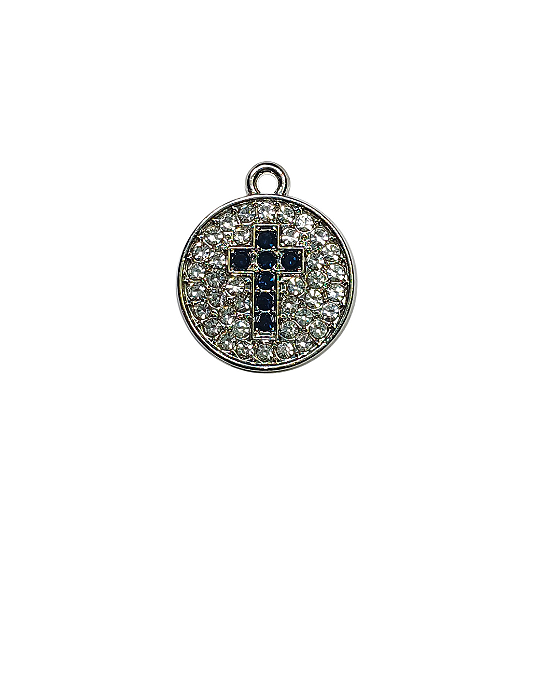 Pingente De Cruz Com Strass