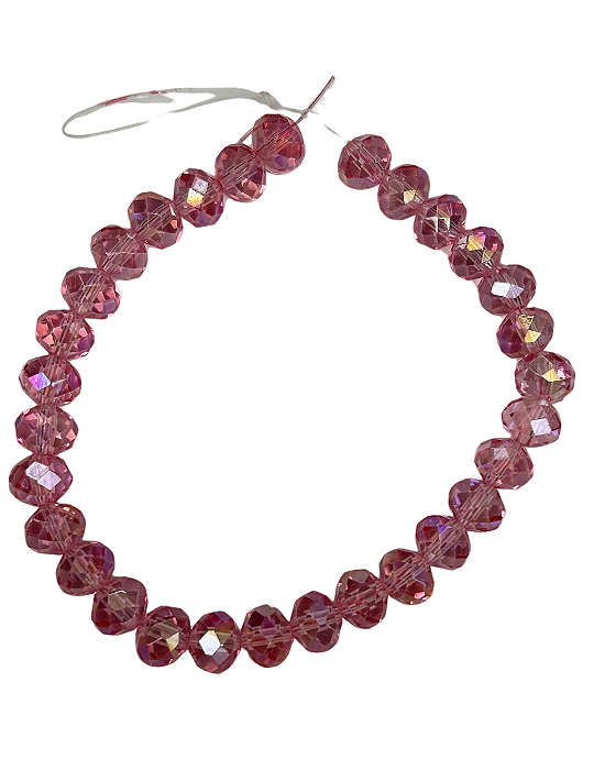 Cristal 8mm Rosa Chá Boreal