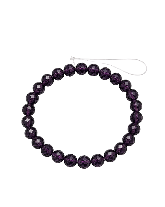 Cristal 8mm Roxo Transparente
