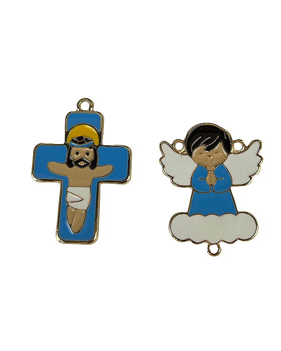KIT Cruz e Entremeio Azul