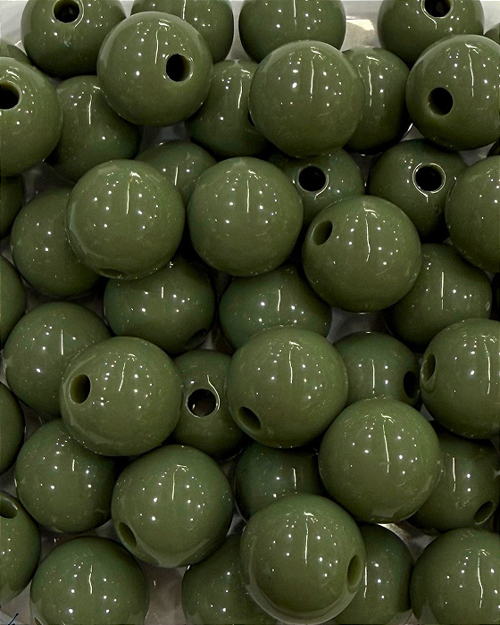 Bola de Resina verde musgo 10mm