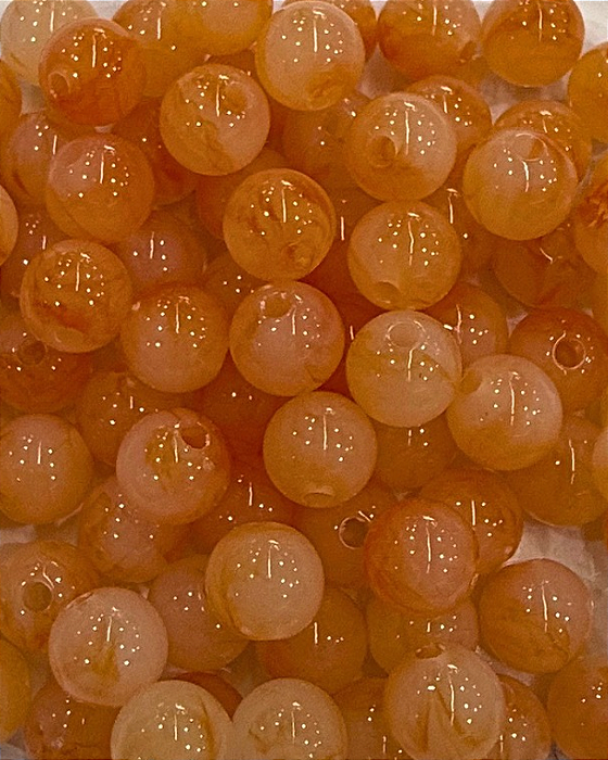 Bola de Resina Mesclada Salmão 8 mm