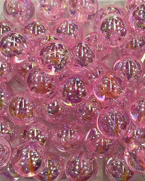 Bola de Sabão Rosa claro Transparente Boreal 8mm