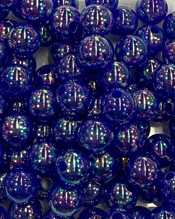 Bola de Sabão Azul Escuro Transparente Boreal 8mm