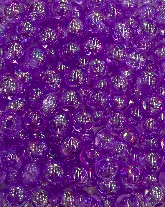 Bola de Sabão Roxo Transparente Boreal 6mm