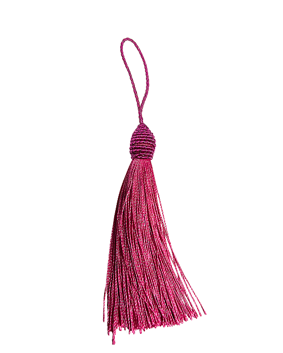 Tassel Seda Rosa 10cm