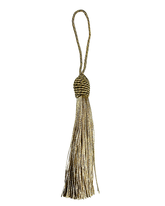 Tassel Seda Areia 10cm