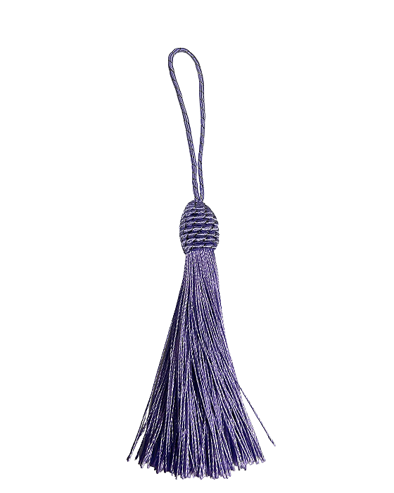 Tassel Seda Lilás 10cm