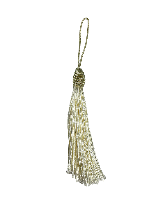 Tassel Seda Off White 10cm
