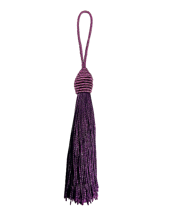 Tassel Seda Roxo 10cm