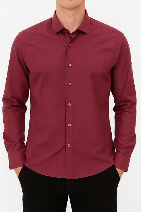 Camisa Vidutt Marçala slim fit