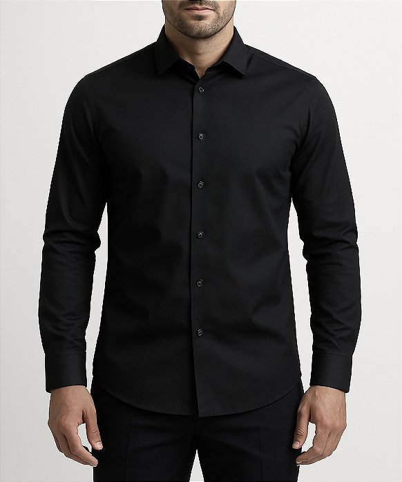 Camisa Vidutt Preta slim fit