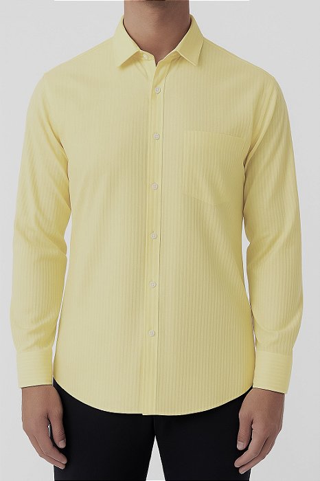 Camisa D’Relve Amarela com Bolso