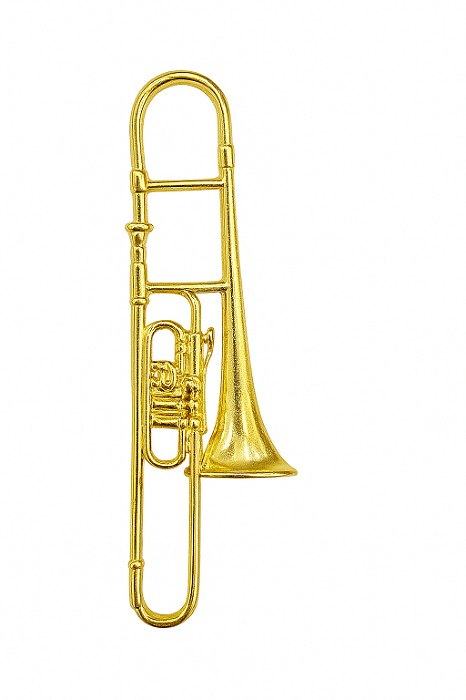 Broche Trombone Dourado