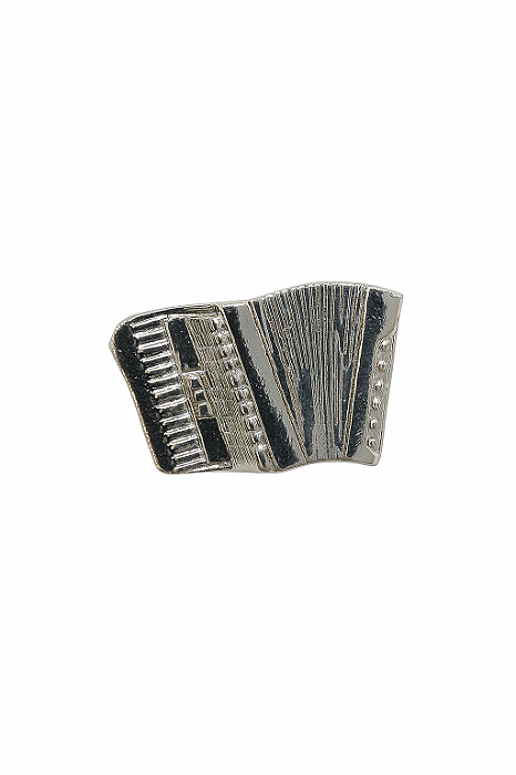 Broche Acordeon Prateado