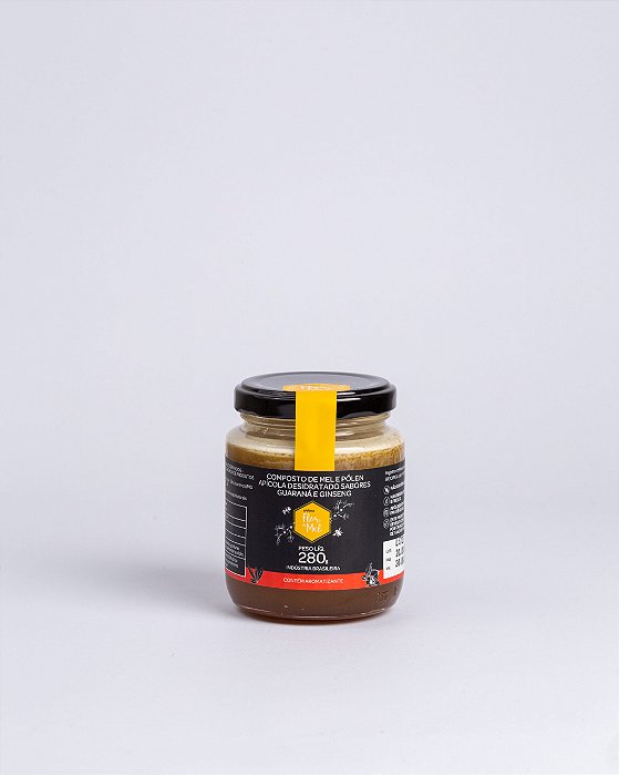 Composto de Mel e Pólen Apícola Desidratado Sabores Guaraná e Ginseng 280ml