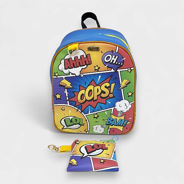 Mochila Média Quadrinhos