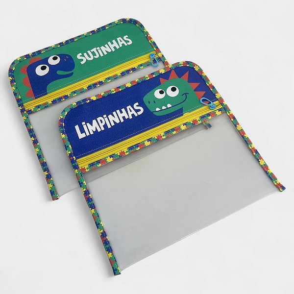 Organizador Sujinhas & Limpinhas Dino Especial