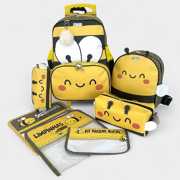 Kit Escolar e Passeio Abelha