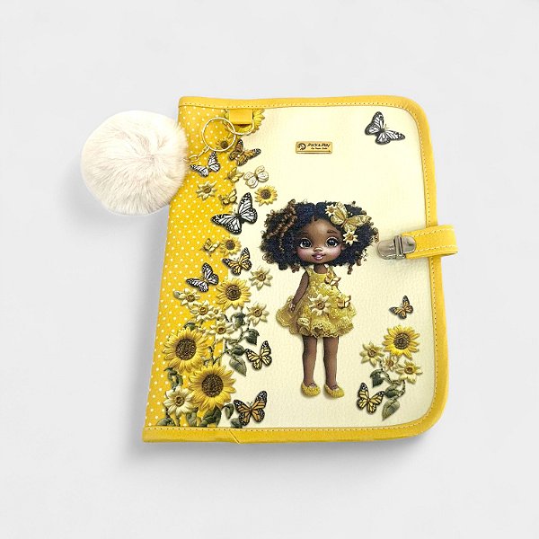 Porta Documentos Bebê - Menininha Amarelo