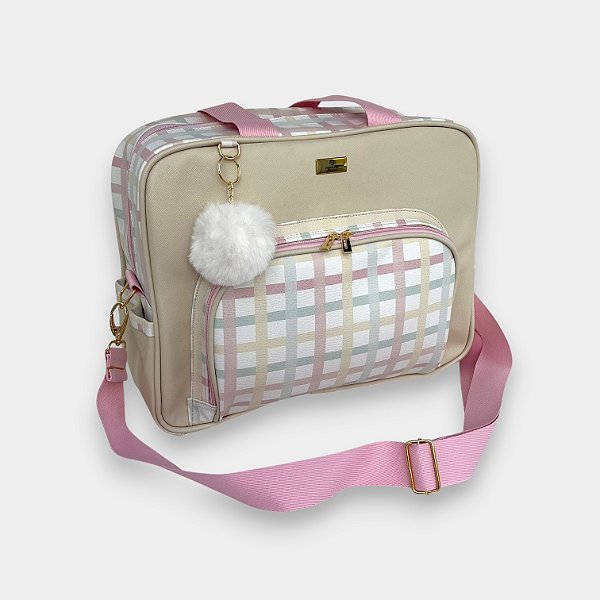Bolsa Tradicional Maternidade Xadrez