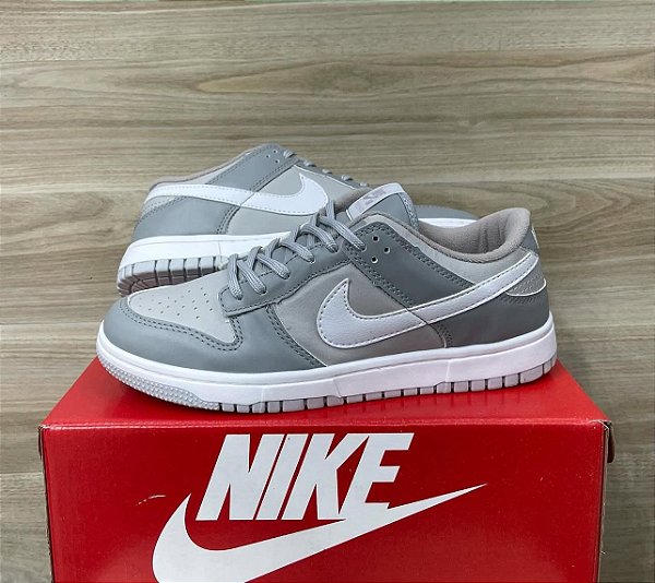 Tênis Nike Dunk Série Premium Cinza