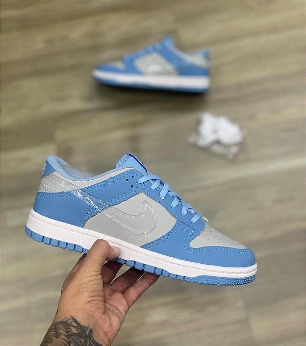 Tênis Nike Dunk Pro Série Premium Cinza Azul