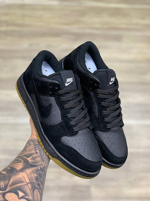 Tênis Nike Dunk Pro Série Premium Preto Cinza 01