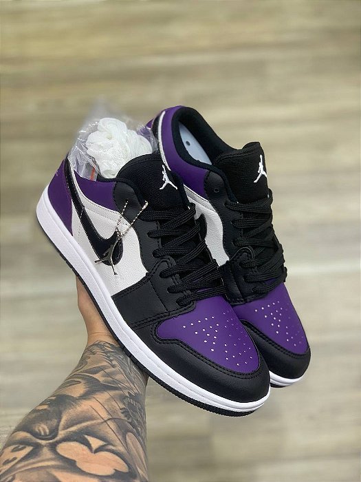 Tênis Air Jordan 1 Low Premium Preto Rocho