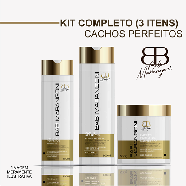 KIT COMPLETO CACHOS PERFEITOS (03 ITENS)