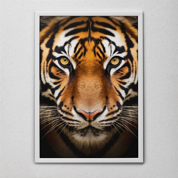 Quadro Decorativo Tigre – Força, Estilo e Elegância Selvagem para Sua Decoração!
