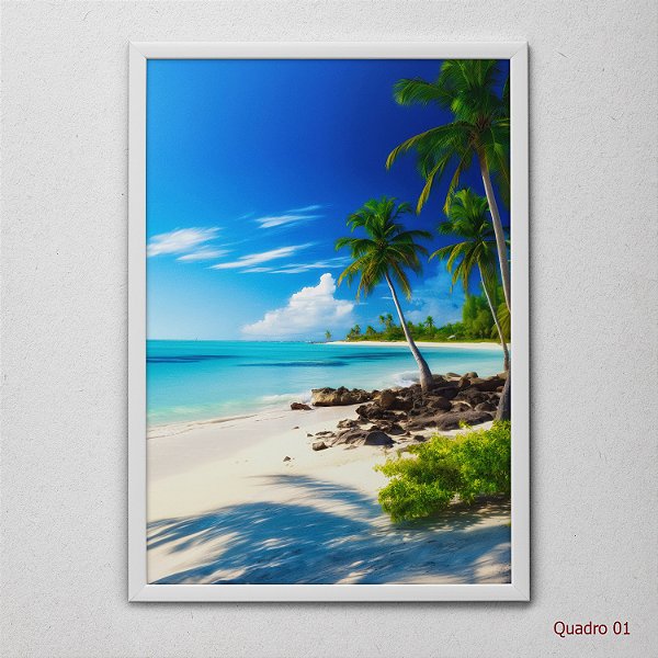 Quadro Decorativo Praias e Mares