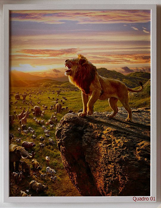 Quadro Decorativo Leões