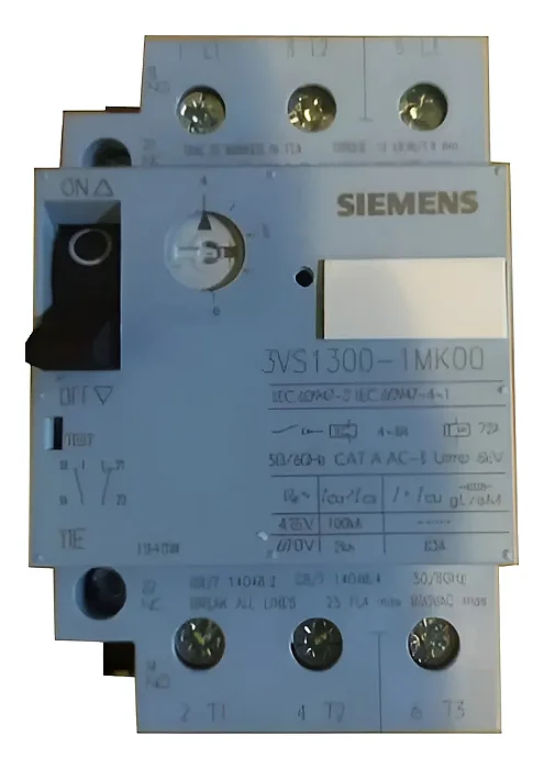 Siemens | 3VS Smart Disjuntor-Motor Classe 10, Faixa de ajuste 4-6A 3VS1300-1MK00