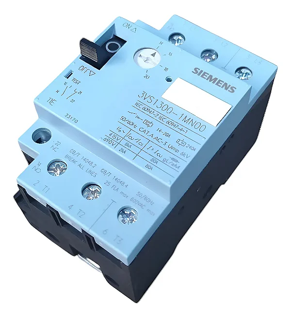 Siemens | 3VS Smart Disjuntor-Motor Classe 10, Faixa de ajuste 14-20A 3VS1300-1MN00