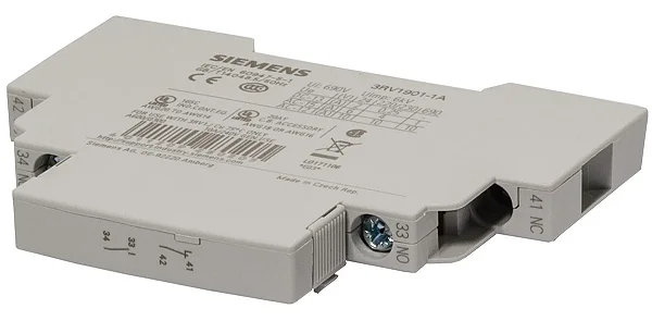 Siemens | Bloco, contato, auxiliar, 10 ampéres, contatos: 1na + 1nf, 440vca, 60hz, "para disjuntor siemens 3rv1011 3RV1011REF Vendido por unidade