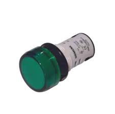 Siemens | SIRIUS Actuator/Signal — Sinalizador, luminoso; direto; corpo termoplástico; visor verde; 220vca; 60hz; com led; diâmetro 22 x 38mm — 3SB6216-6AA40-1AA0