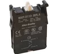 Allen Bradley | Bloco de Contato, 2 Contatos (1NA + 1NF). 800F-X11