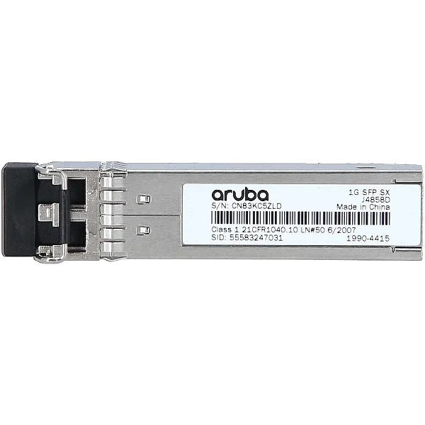 J4858D | Aruba | Transceiver SFP 1G LC SX Fibra Multimodo 550m