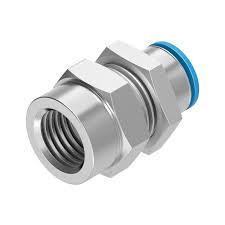 QSSF-1/2-12-B | Festo | Conexão Rápida Passa-Muro com Rosca Fêmea G1/2" Tubo 12mm Série B