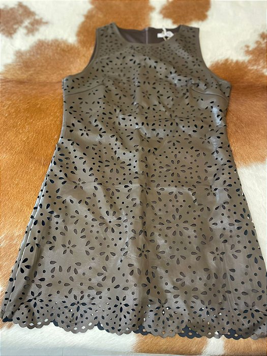 VESTIDO CURTO MARROM  COURINO TAM:G