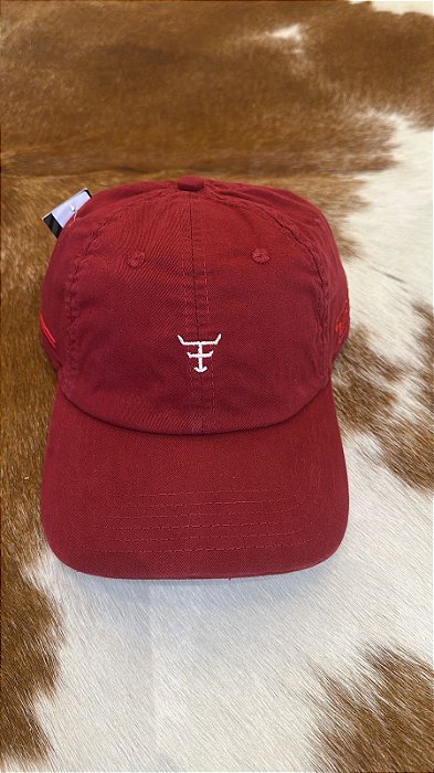 BONÉ TEXAS FARMA VERMELHO BORDO