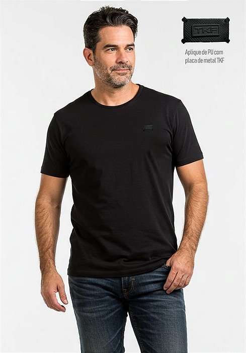 CAMISETA BASICA MASC PLAQUINHATKF 3534